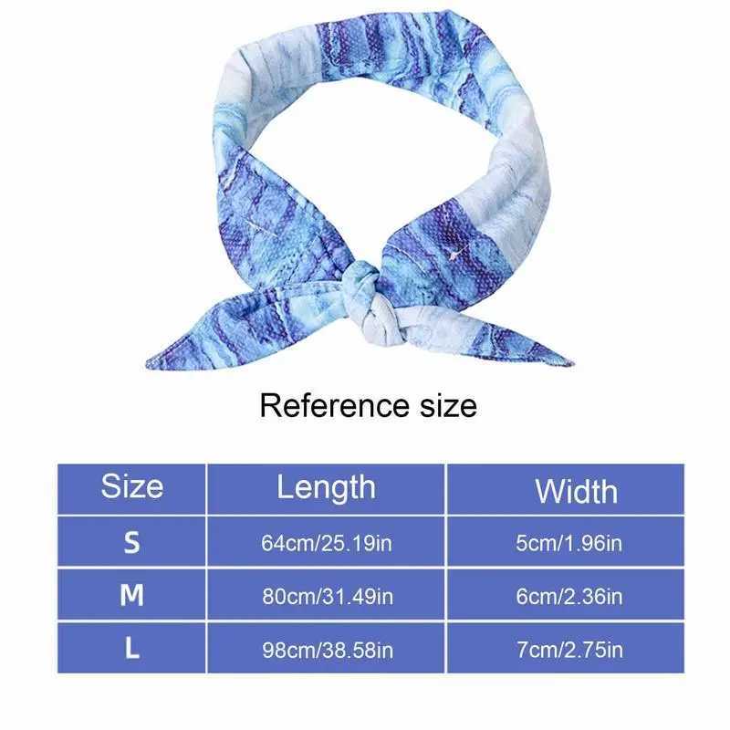 High Quality Cool bandage for dogs instant cooling pet bandage breathable summer ice scarf collar for small medium and large dogs T250407
