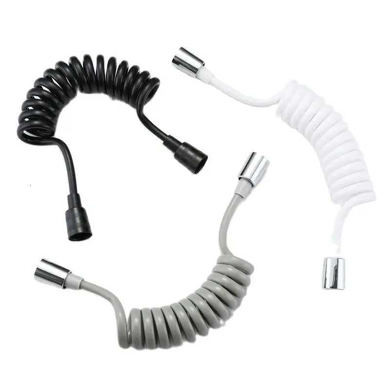 Universal ible Shower Hose with Spring Extension Hand Sprayer Pipe Connector for Bathro Toilet Bidet - Durable Spring Tube Y251107