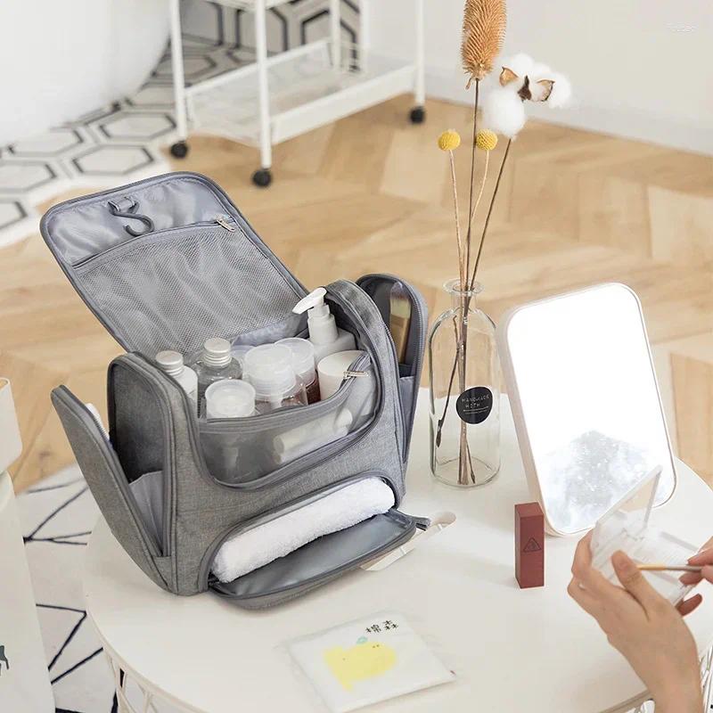 Cosmetic Bags Waterproof Men Hanging Bag Travel Organizer Makeup For Women Necessaries Make Up Case Wet And Dry Wash Toiletry