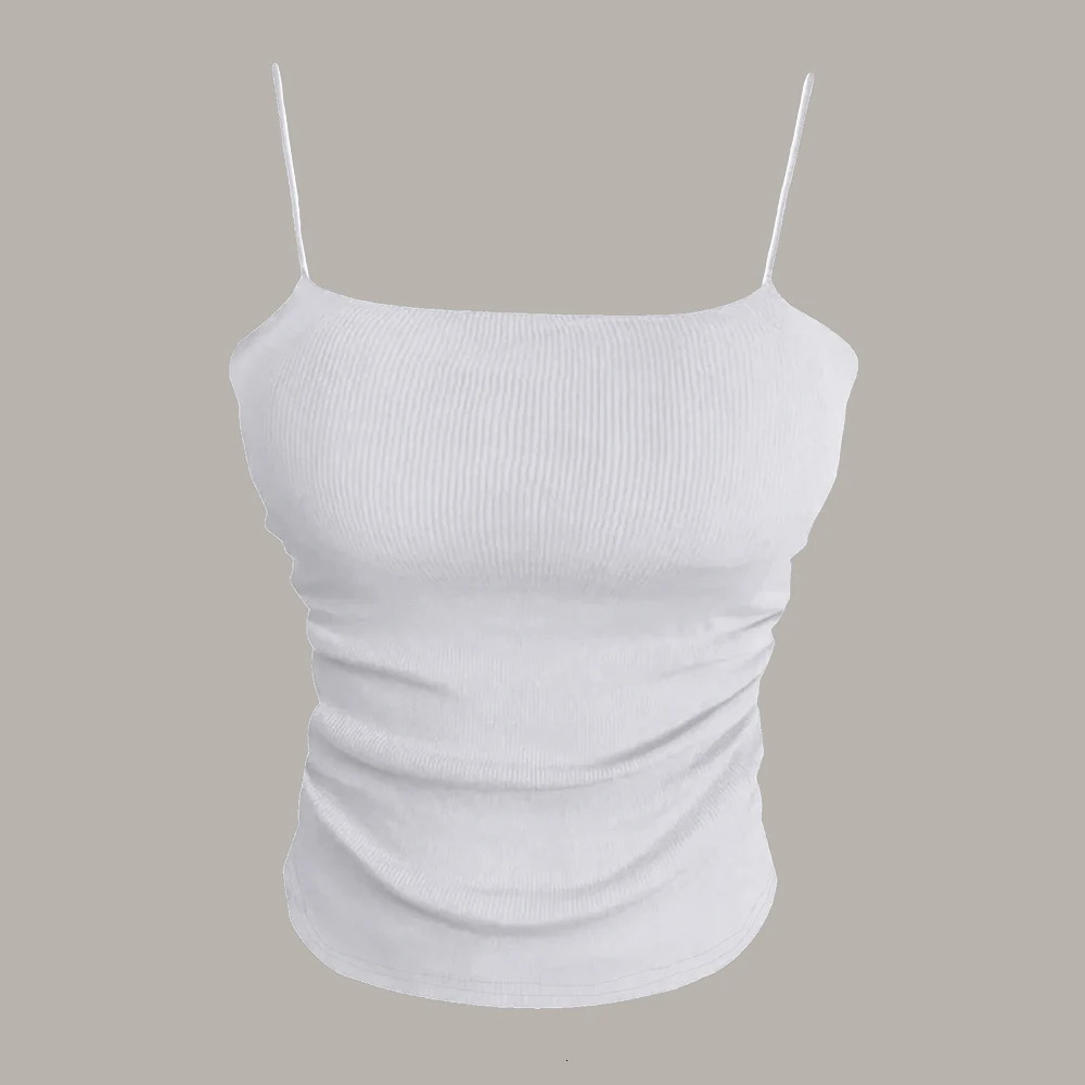 Mia Muse Womens Tank Four Seasons Suitable Ultra Thin Minimalist Solid Color Waist n Sleeveless Shoulders Daily 250407