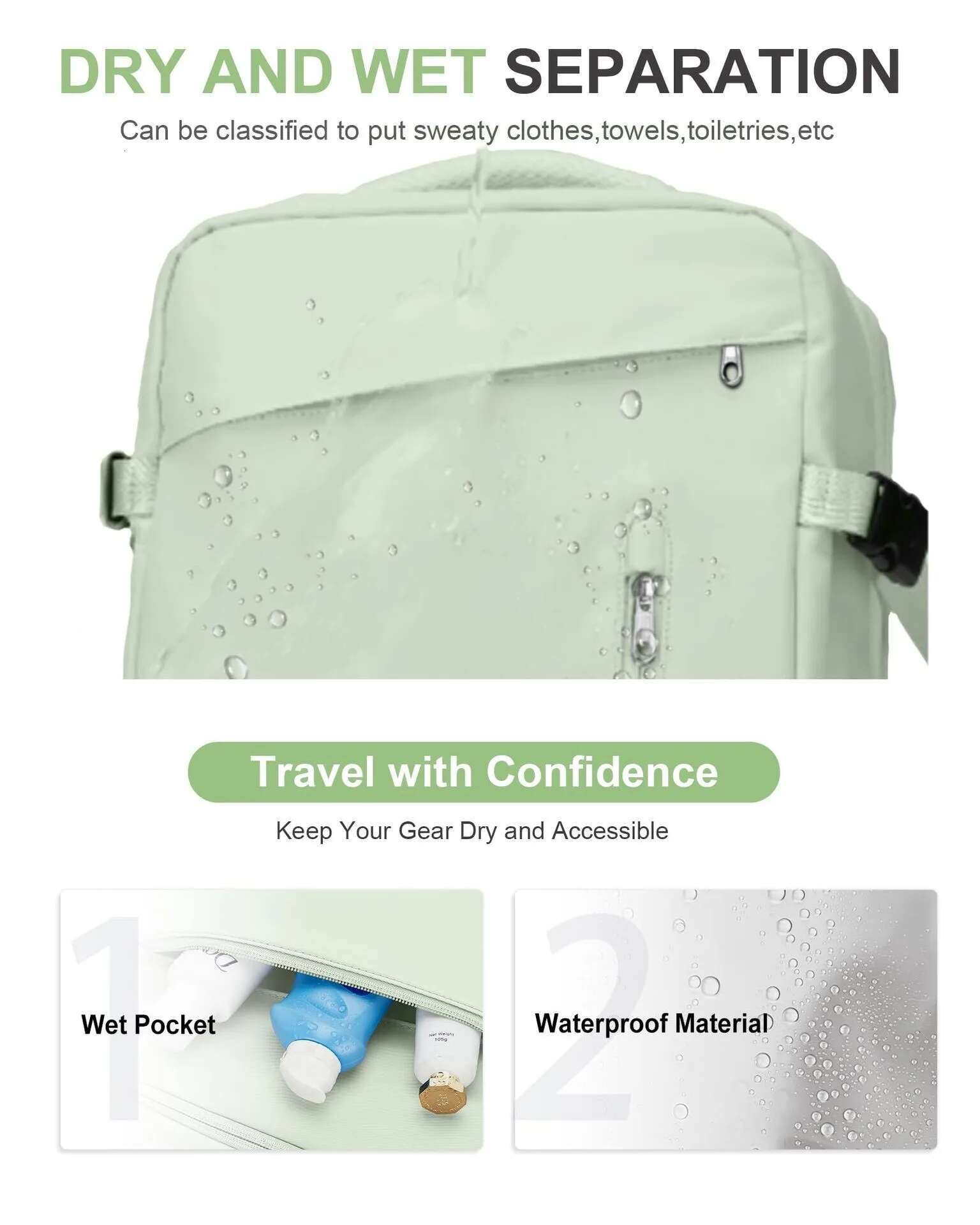 Large Travel Backpack Laptop Bag Women Men Carry On Lage Students Business Trip USB Charge Extendible 40L Weekender Mochila
