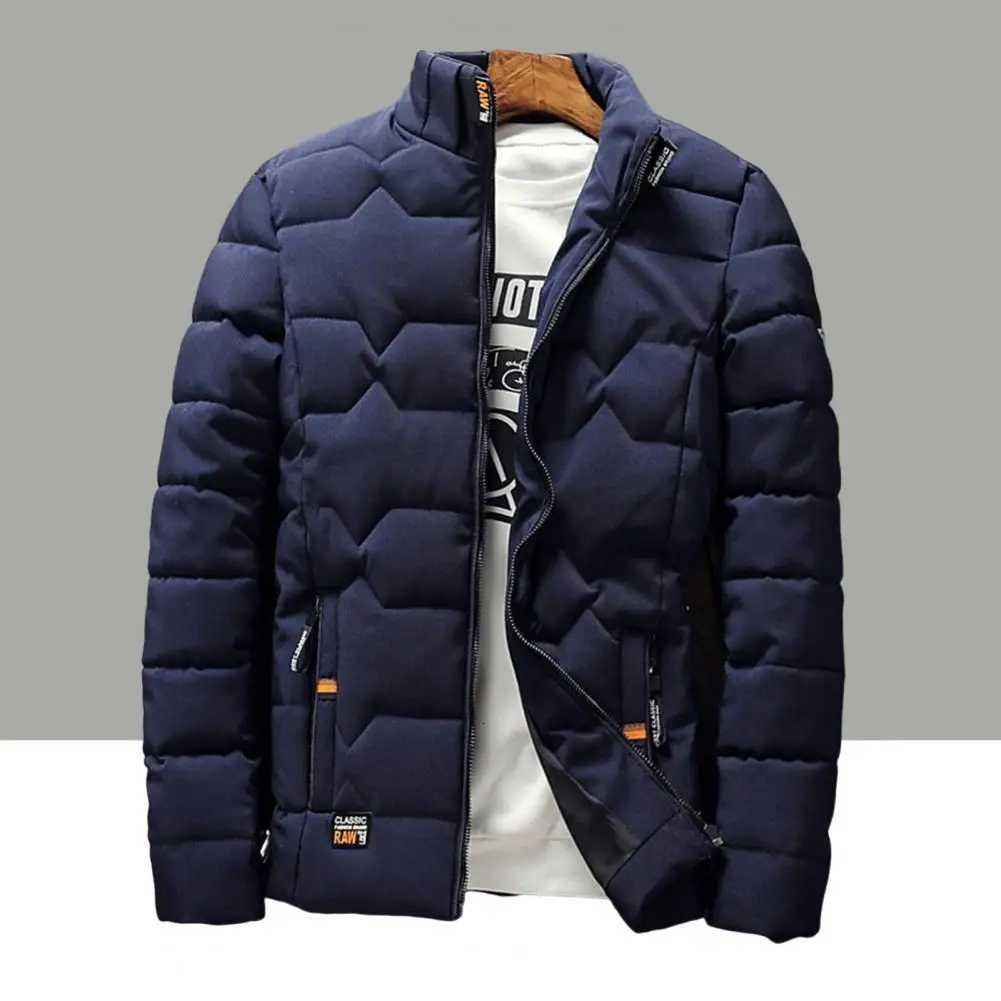 Stylish Coldproof Slim Fit Windbreaker Temperament Men Windbreaker Slim Fit Pockets Jacket Overcoat for Daily WearT251107
