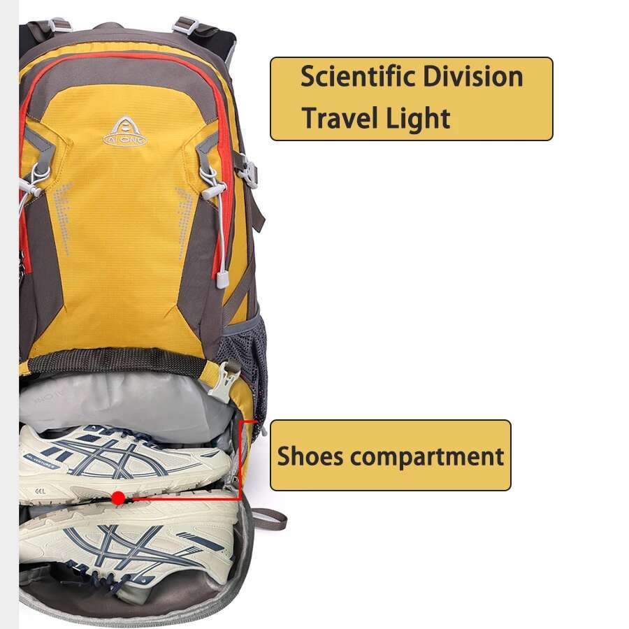 35L Outdoor Travel Hiking Climbing Backpack With Raincover For Men Women Framed Sports Trekking Camping Bag Daypack