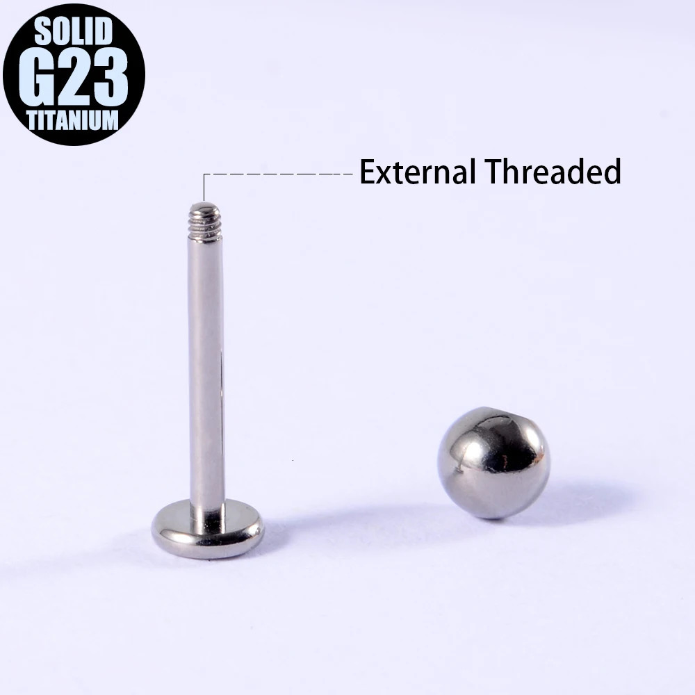 30PCS G23 Solid Labret Lip Ring Ear Tragus Cartilage Ring Horseshoe Barbell Eyebrow Ring Piercing Jewelry 250403