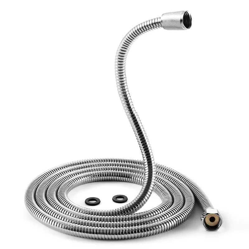 2/25/ Stainless Steel ible Shower Hose Bathro Shower Water Hose Chre Black Bed Nickel Pipe Bathro Accessories Y251107