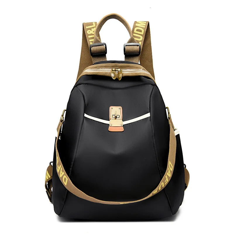 Nylon Bag Womens Fashion Versatile Nylon Leisure Bag Travel Large Capacity Backpack School Bag 250402