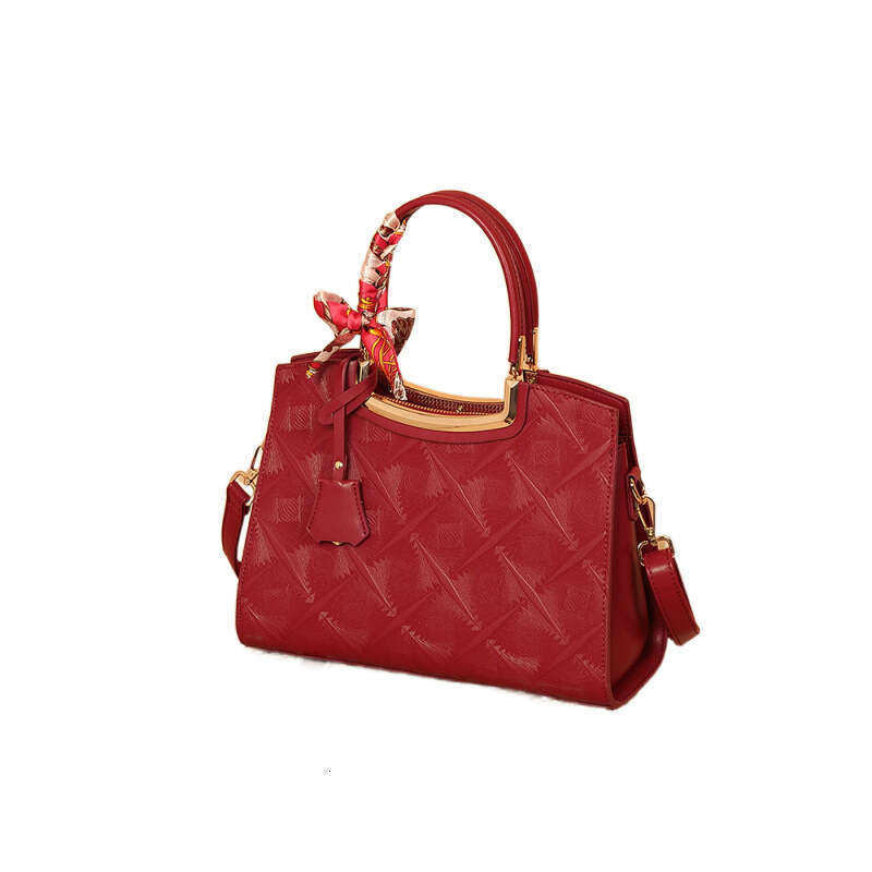 Designer Bag Red Mom New Fashion Single Shoulder Crossbody Mother In Law Wedding Handbag For Middle Aged Women