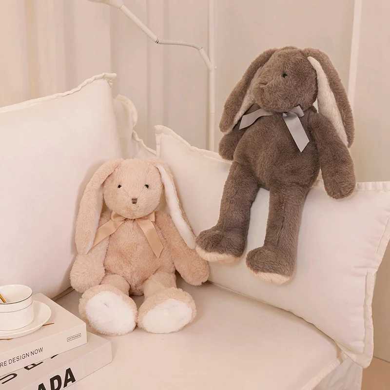 Easter Rabbit Plush Toys Soft Bunny Stuffed Animal Rabbit with Long Ear for Children Accompany Doll Birthday Gift Photo Props C251107