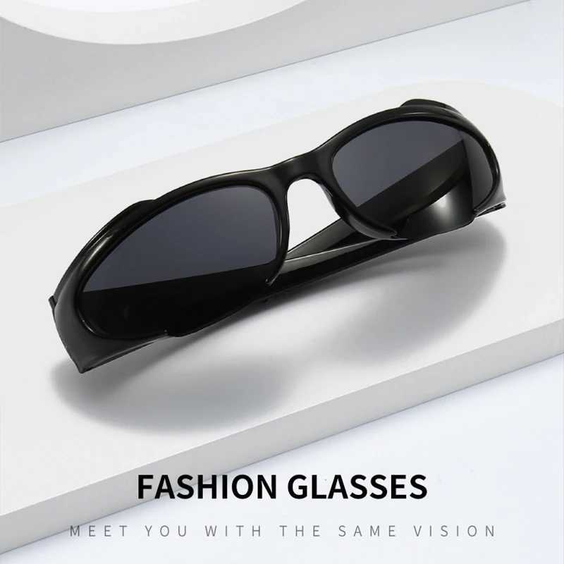 Y2k Sunglasses For Women Vintage Punk Mens Sun Glasses Retro Oval Mirror Lenses Eyewear Outdoor Cycling Goggle UV400C250411