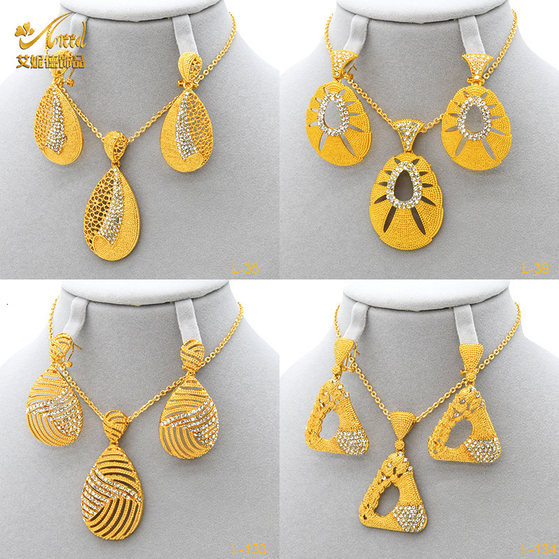 est Big Leaf Pendant Sets Brazilian Jewelry for Women Bridal Party FHK17876 241107