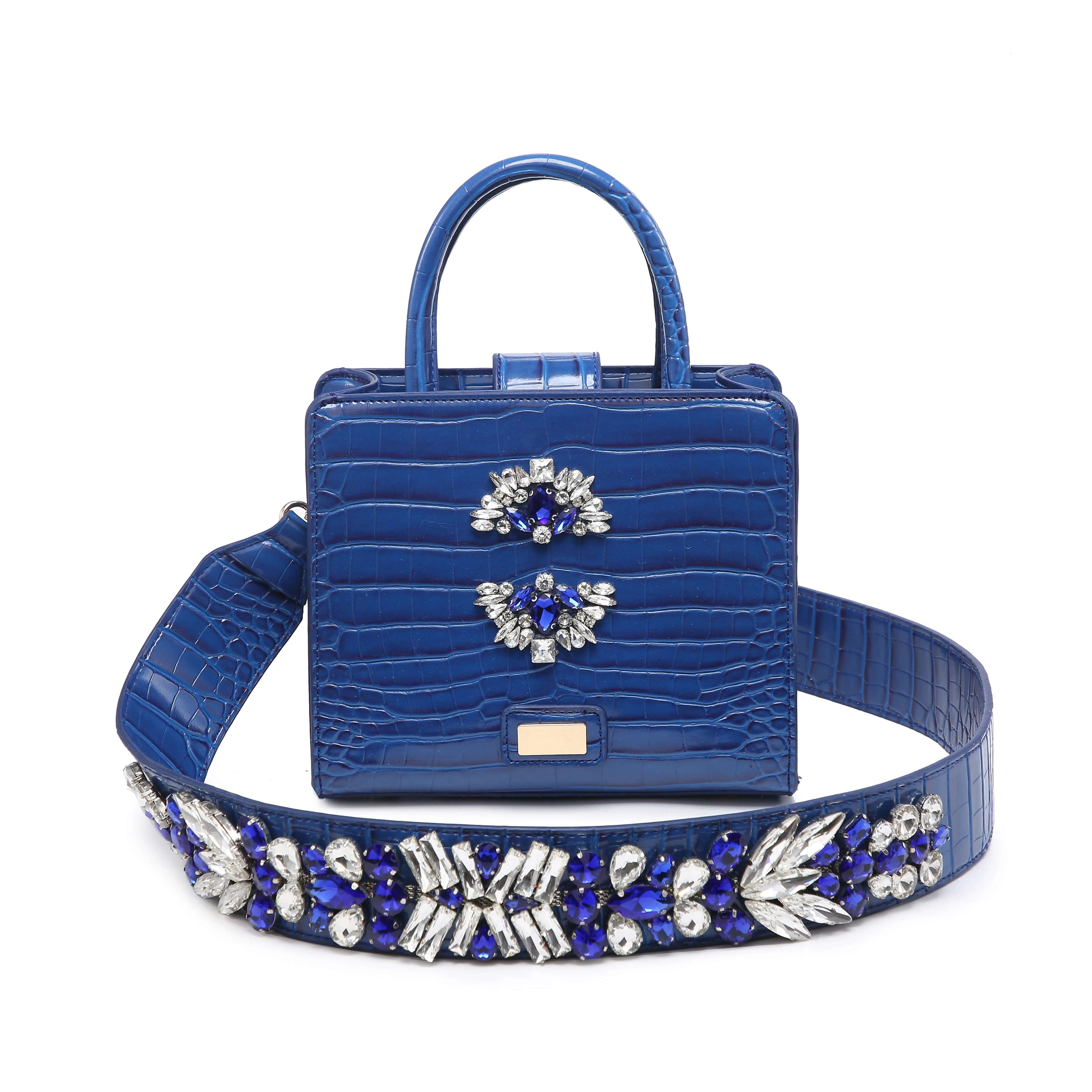 Hot Sales Crystal Strap Nice Dia Women Brand Designer Tote Handbag Fashion Lady Purse