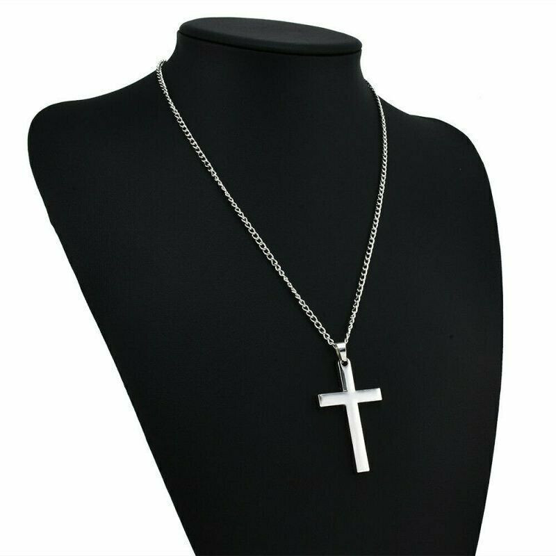 Fashionable, simple versatile necklace for both men and women, trendy cross pendant