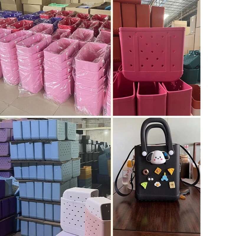 Waterproof Tote EVA Basket Child High Capacity Multi-Purpose Handbag Fashion Kid Beach Storage Bag