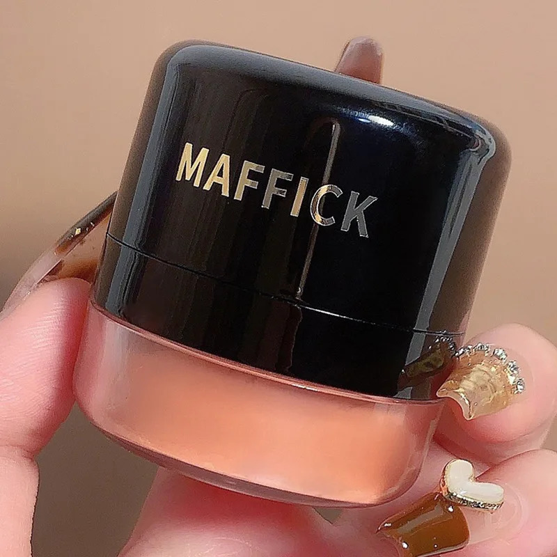 Lazy powder blusher air cushion suit natural nude makeup moisturizing bright tone orange 250325
