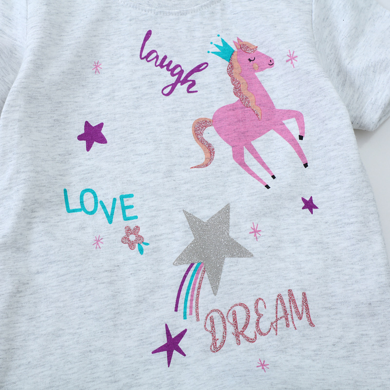 Ddmyshoesvip Children S Clothing Spring And Summer New Style Children S T Shirt Unicorn New Short Sleeved Top Children S T Shirt