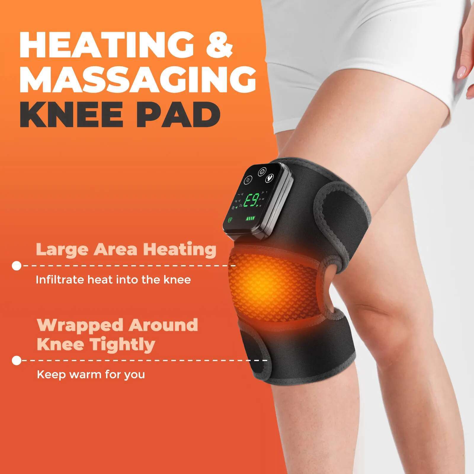 Multifunction Leg Massager Joint Heating Vibration Massage Elbow Shoulder Support Thermal Knee Pad Blood Circulation