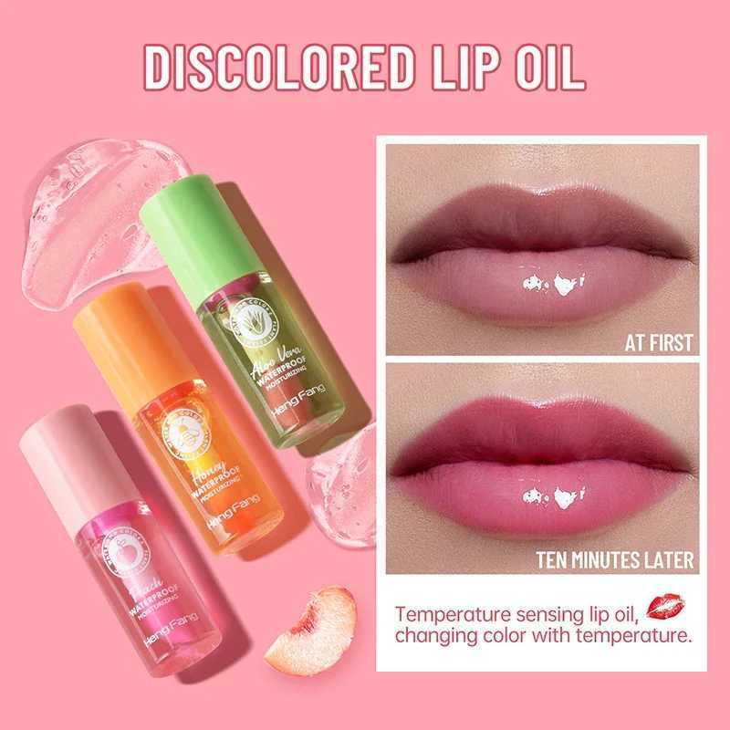 Mini moisturizing temperature sense lipstick moisturizing discoloration lip nectarine aloe whitening repair lipstick W250407