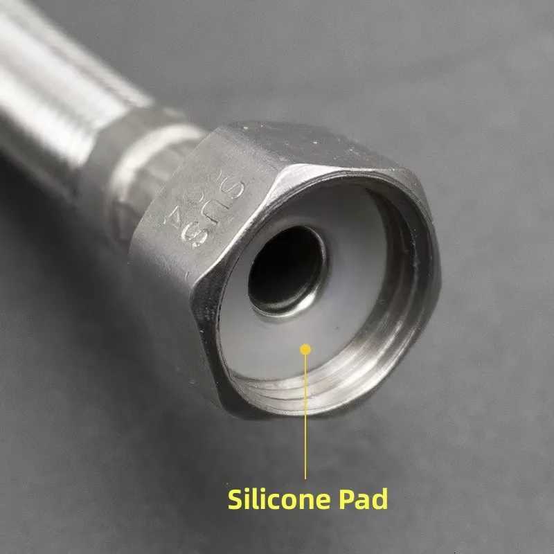 Kitchen Bathro Hose Stainless Steel ible Plumbing Pipes 2 Piece G1/2 G3/8 G9/16 Cold Hot Kitchen Faucet Supply Pipe Hose Y251107