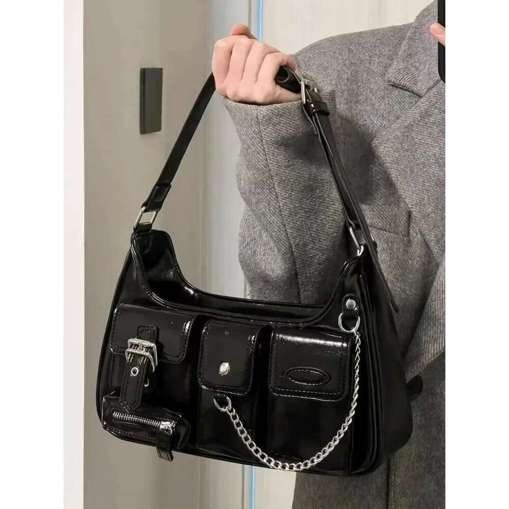 Punk Bolso Richme Mujer Fashion 2025 Trend New Design Chains Crossbody Shoulder Haruku Y2k PU Individuality Ladies Bags