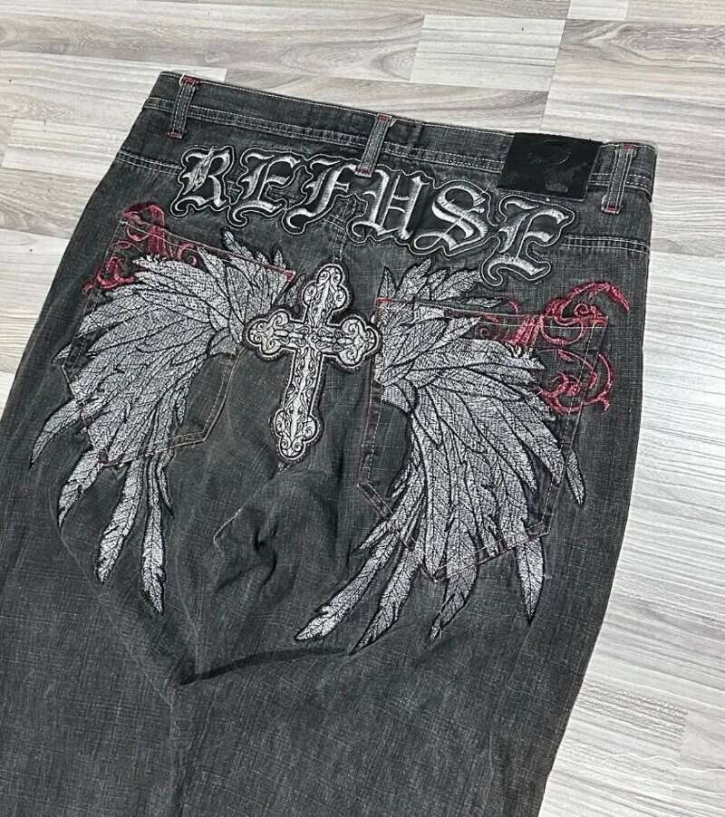 Y2K Bigboy Men streetwear loose jeans casual