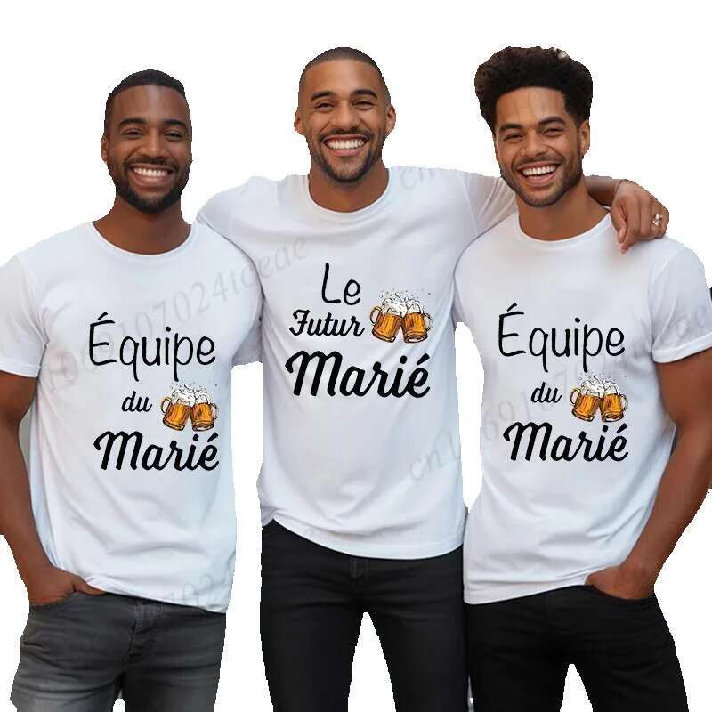 EVG French team men's T-shirt lacks beer, girl's life funeral fashion clothing