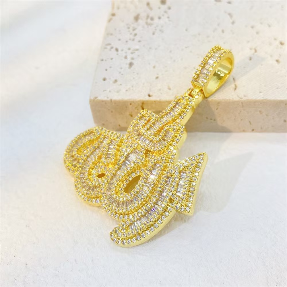 925 Silver Iced Out Moissanite Pendant Arabic Allah Pass Diamond Tester VVS Custom Moissanite Pendant