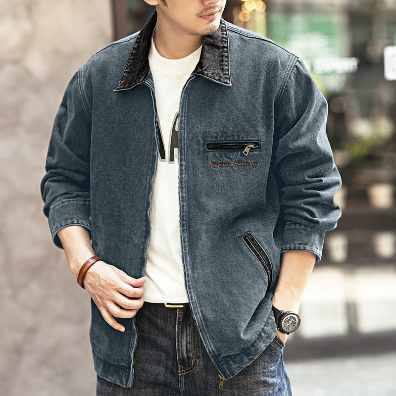 In the spring and autumn of American retro s will old denim jackets mens casual freight 250312