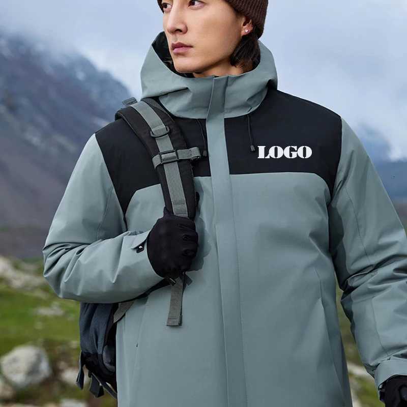 Graphene Heating Winter Jacket Waterproof Windproof Ski Coat Mountaineering Parka With Down Cotton Insulation Free CustomT251107