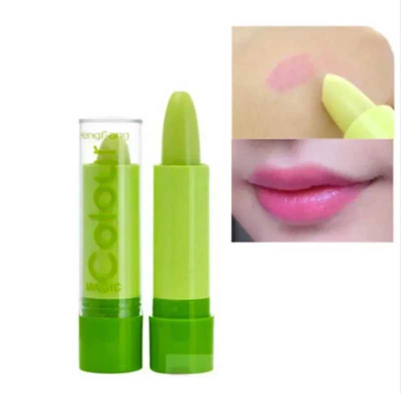 New Batom 99% ALOE VERA Natural Temperature Change Color Jelly lipstick Long lasting Moisture Nourishing lipstick W250407