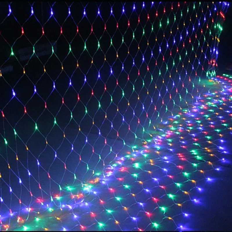 15MX15M 2x3M Garlands LED String Christmas Net Lights Fairy Xmas Party Outdoor Garden Wedding Decoration Home Curtain Decor W251107