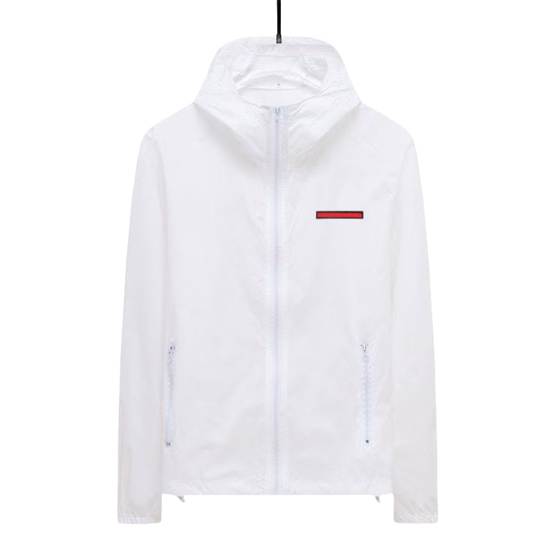 Designer Jacket Men's Sunscreen Jacket Windproof and Waterproof Hooded Zipper Motorcycle Spring and Summer Thin Jacket