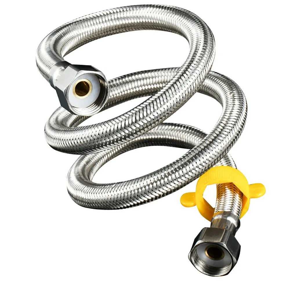 Stainless Steel Bellows Metal Water Heater Toilet Water Inlet Pipe Hot And Cold High Pressure Universal Interface Can Be Bent Y251107