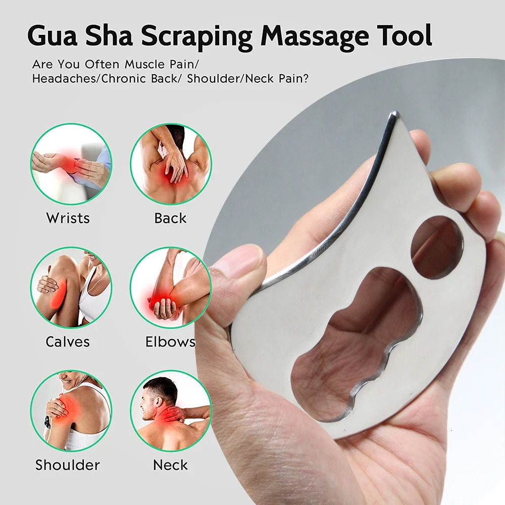 Stainless Steel Gua Sha Scraping Massage Tool IASTM Tool for Back Legs Arms Scraper Anti-cellulite Muscle Massage Relaxation 250328