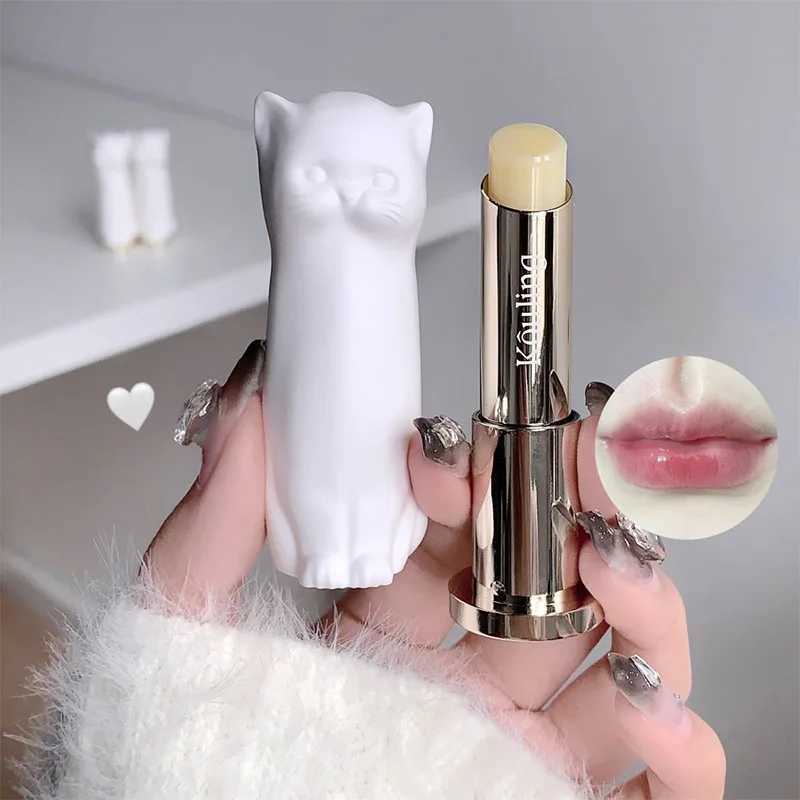 Long term moisturizing Cat lipstick Long term nourishing colorless lipstick primer Soft exfoliating lipstick Discoloration lipstick W250407