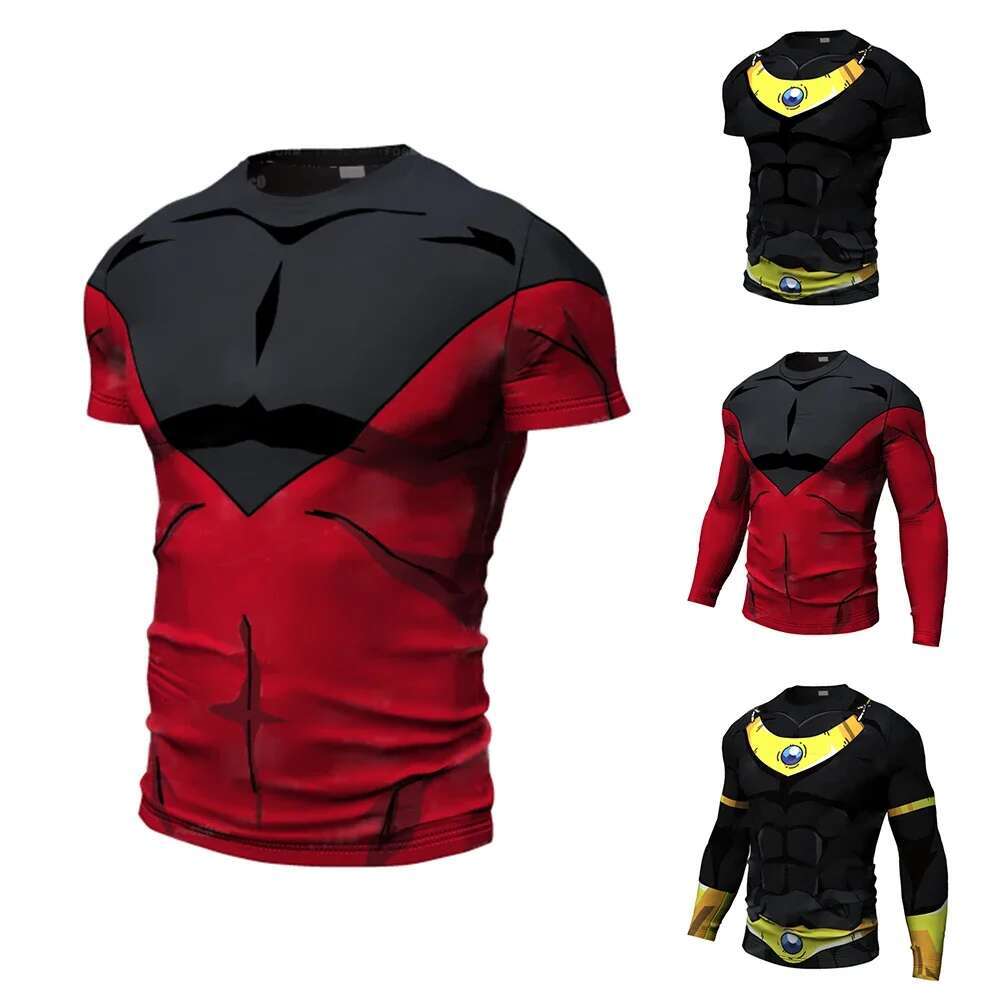 Summer New Cosplay Printed Clothing Fiess Running O-Neck Cartoon Bodybuilding Sport Shirts Tops Gym Men T Shirt