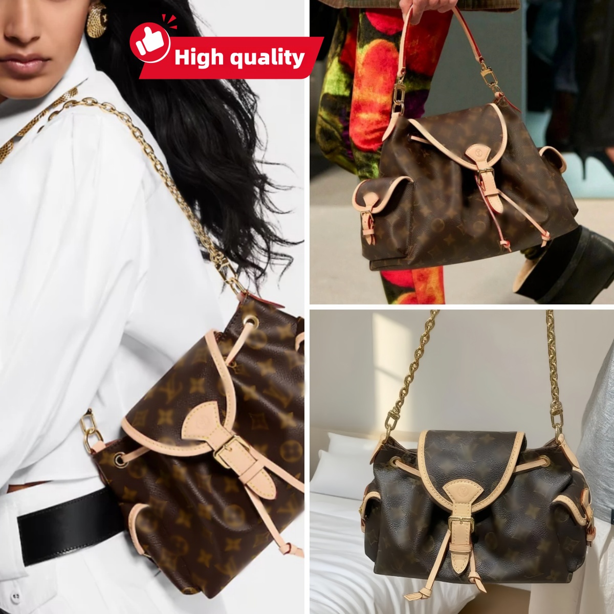 Designer Shoulder Bags Baguette Handbag Misaligned Printed Embroidery Black Sequins High quality retro fashionable Bag