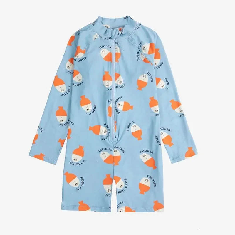 Kids Swimwear for Girls BC 2025 Summer Toddler Boys Clothes Baby Swimsuits One Piece Cute Print Holiday Outwear Bikini 250407