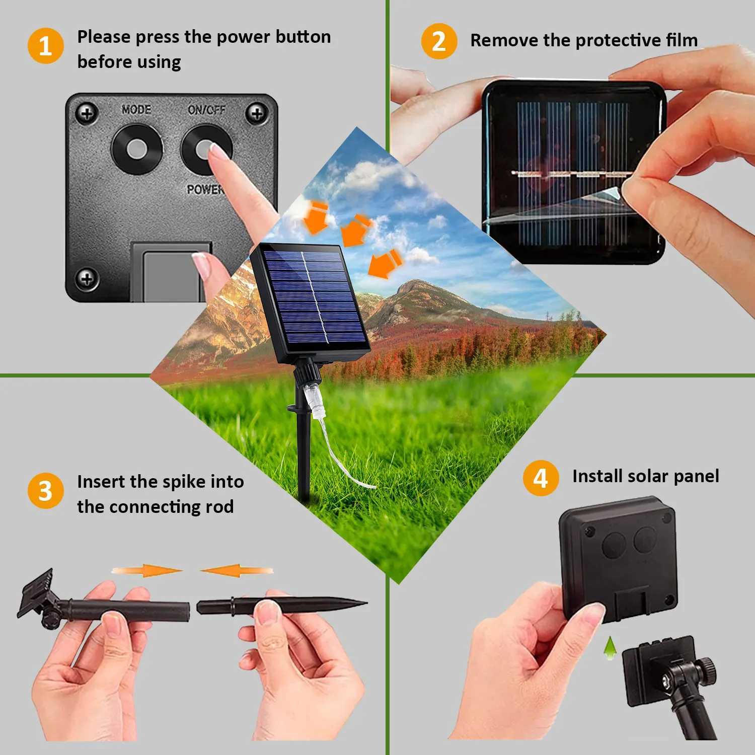 50Meters Solar Power String Lights LED Waterproof Fairy Lights for Holiday Wedding Outdoor Garden Room Decoration W251107