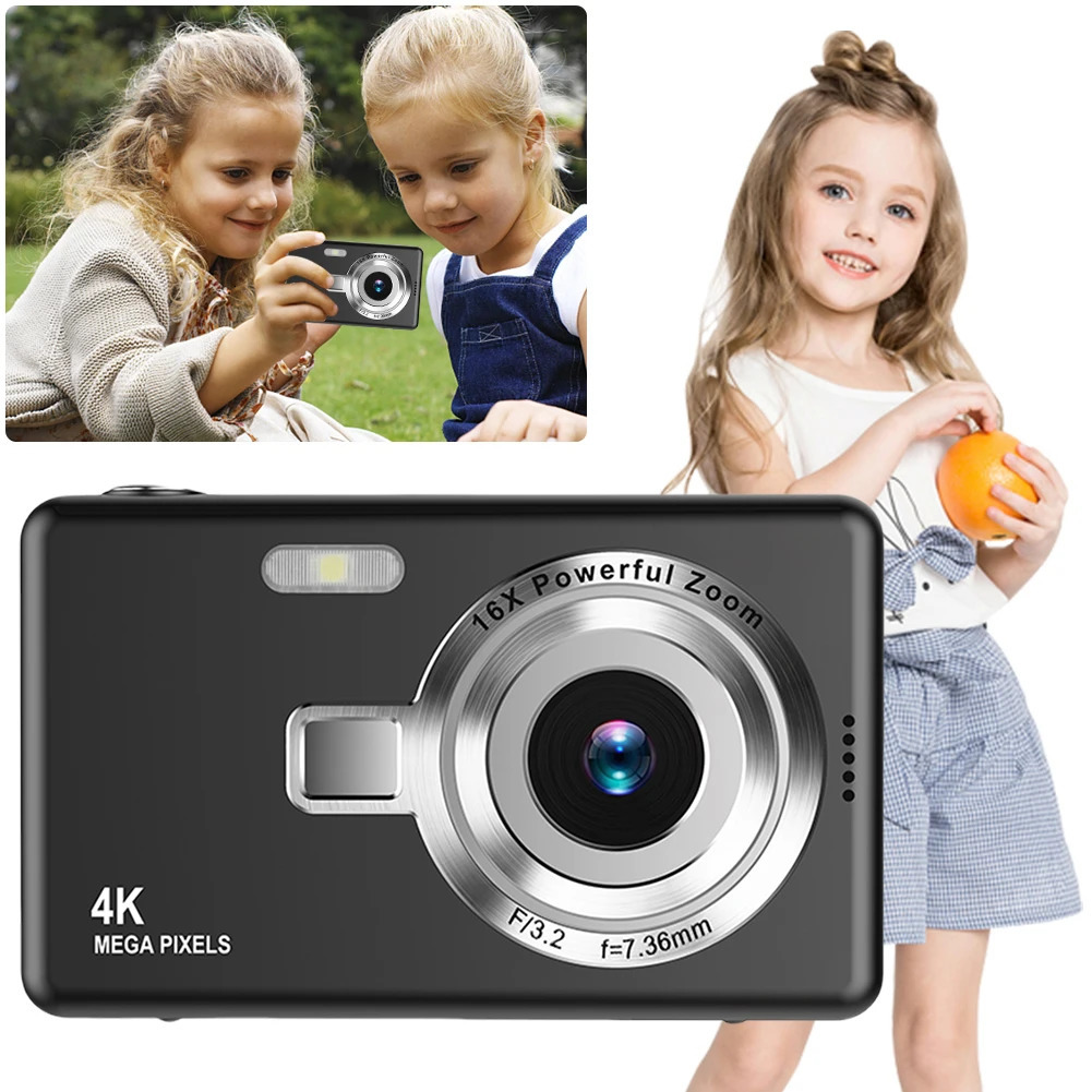 4K HD 1080P Digital Camera AntiShake Autofocus Vlogging 24 Inch IPS Screen Pography for and Video 251104