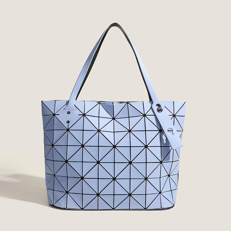 New Trendy Geometric Diamond Sequin Rock Versatile Large Capacity Commuter Handbag Shoulder Underarm Tote Bag