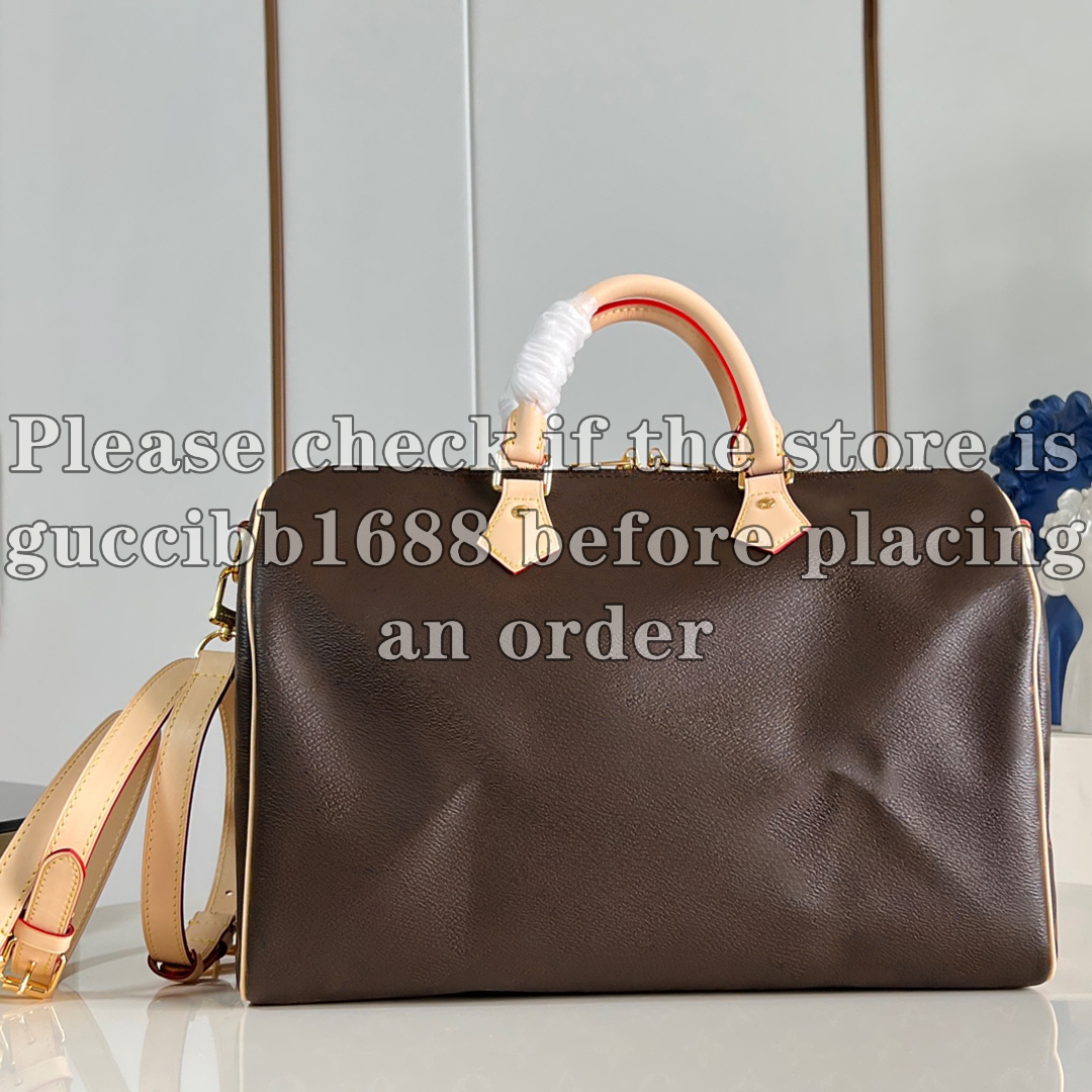 12A Definite Mirror Quality Designer Pillow Bag Luxury Handle Handbags for Travel Canvas Cowhide Leather Shoulder Bag Brown Crossbody Purse 16cm 25cm 30cm 35cm