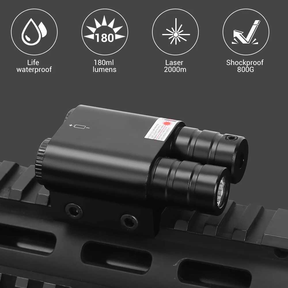 Pistol Weapon Gun Light Red Green Blue Laser Sight Pistol Handgun Torch Hunting Flashlight Red Green Laser Sight for 20mm RailsZ250407