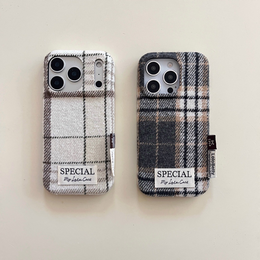 Velvet Color-Block Striped Phone Case Compatible with iPhone 17/16 Pro Simple Anti-Drop 15/14 Niche