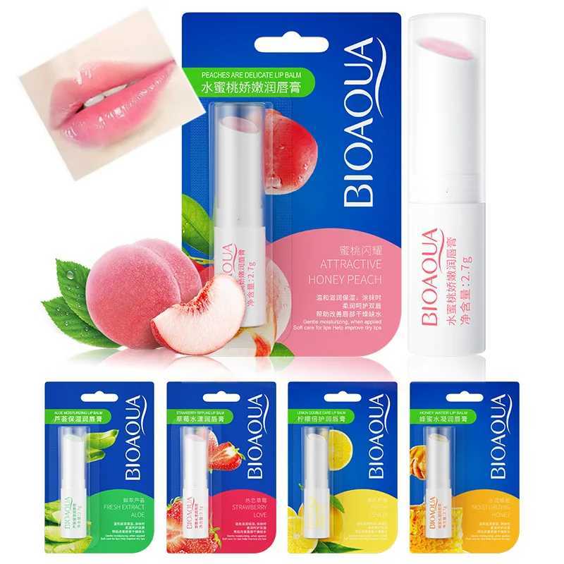 5 pieces BIOAQUA natural fruit lipstick moisturizing jelly nourishing skin care lipstick lasting lipstick W250407