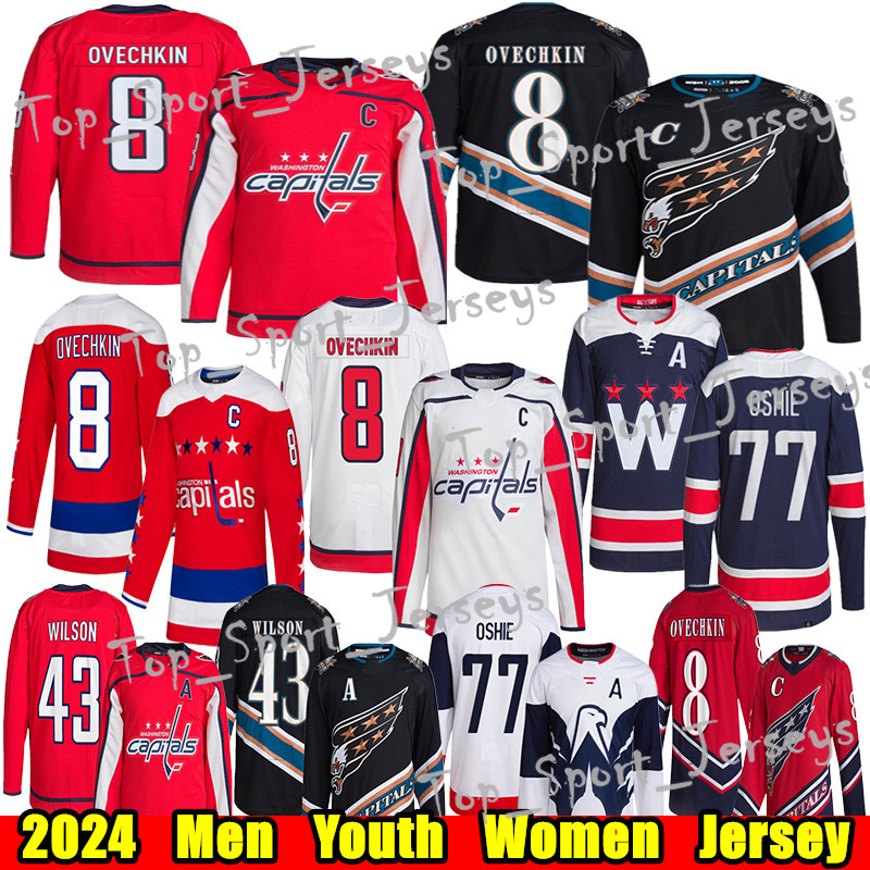 #8 Alex Ovechkin washingtons hockey jersey capital jersey Dubois TJ Oshie Tom WilsonS Andrew Mangiapane Jakob Chychrun Charlie Lindgren Nicklas Backstrom jerseys