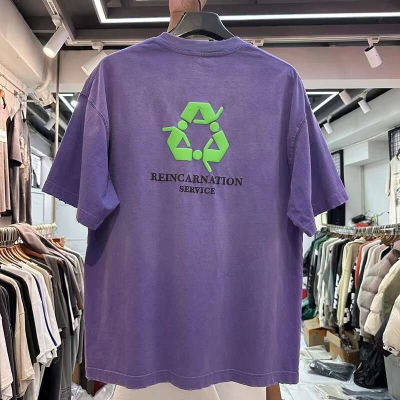 New Men's Double Sided Gas Monkeys Garage Printed Cotton T-Shirt Summer Short Sleeve O-neck Tees Streetwear Oversized Tops