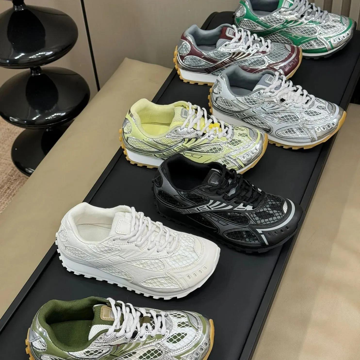 Designer Sneaker Orbit Shoes Men Women Sneakers Sports Breathable Leather Mesh Matching Lace Up Casual Thick Soled Mixed Color Running Shoes Eur 35-46 with box