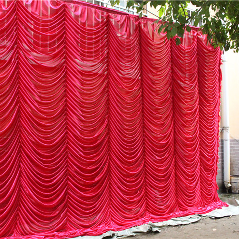 Wedding Decorations Water Ripple Yarn Curtain for Wedding Stage