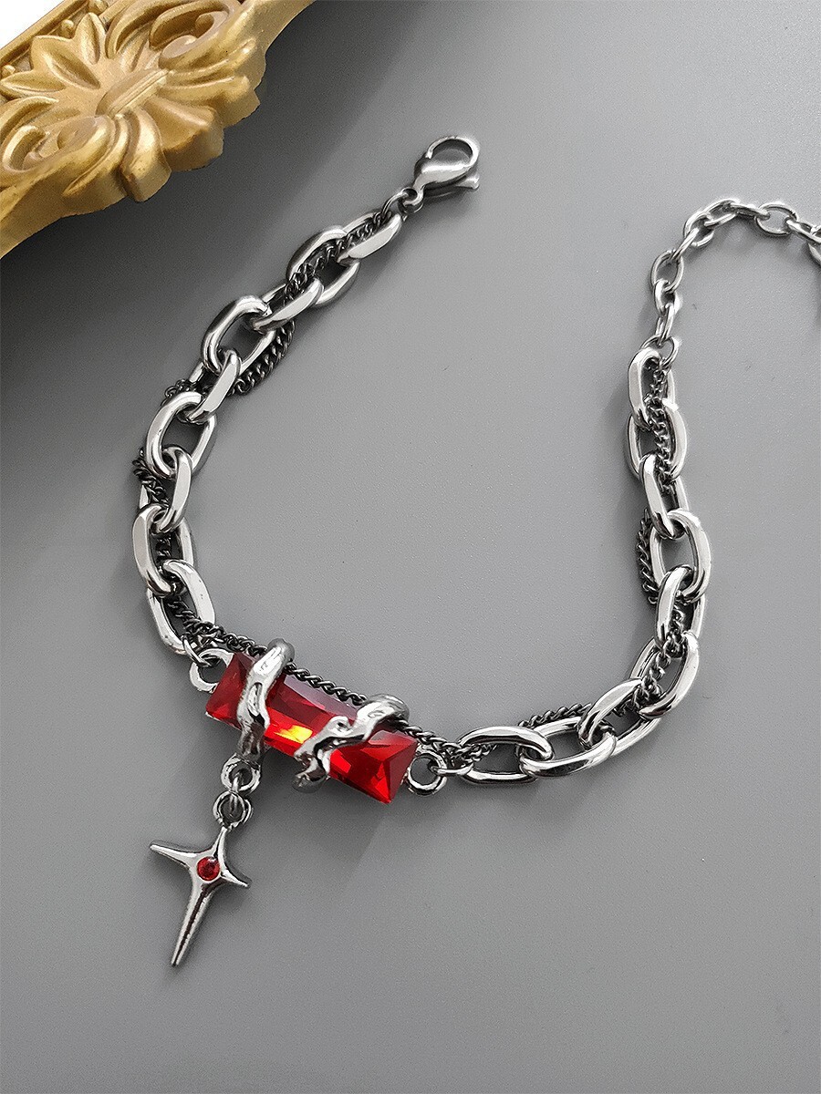 New body wrapped black dia bracelet for men, made of titanium steel that does not fade, with a high-end feel and versatile fashion accessories