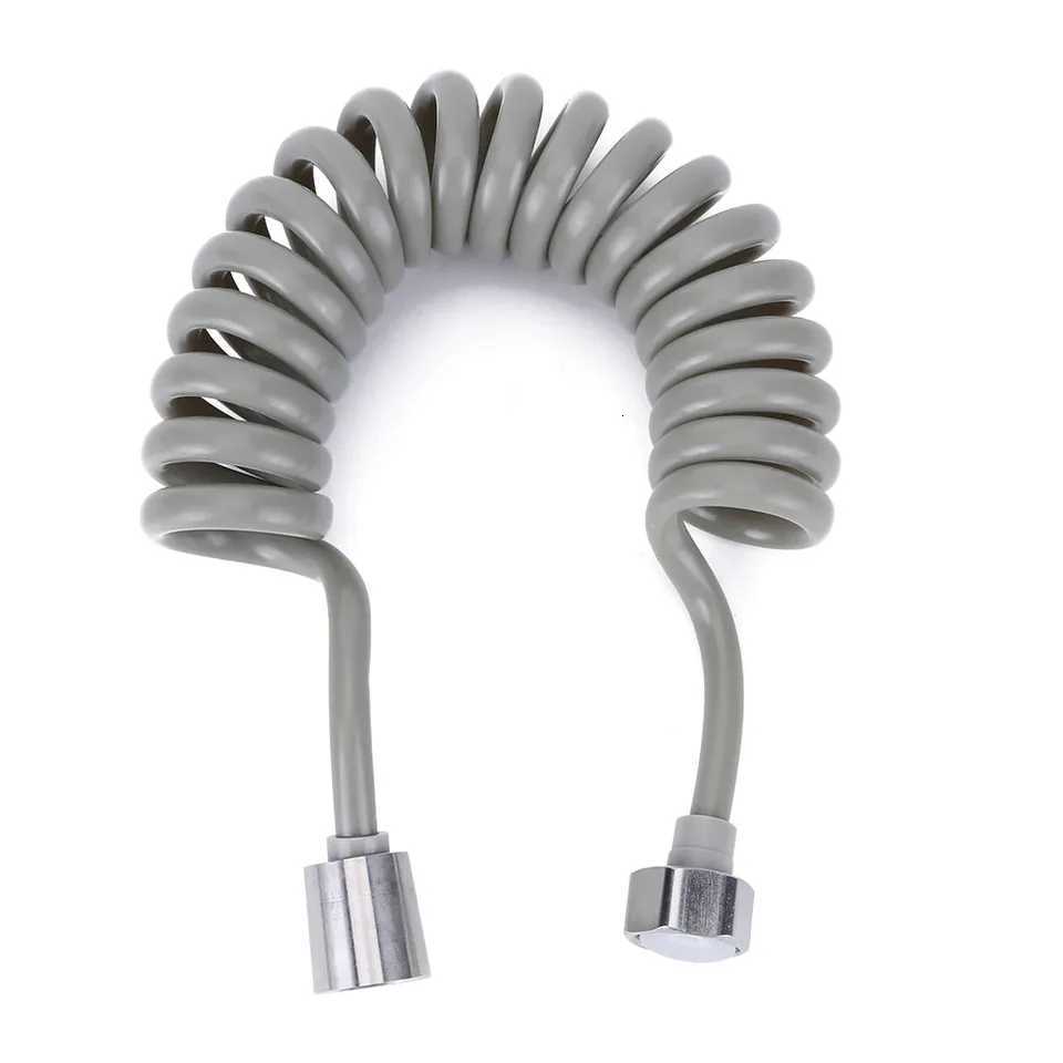 Plastic Water Toilet Bidet Sprayer ible Spring Shower Hose tube Telephone Line soft Hoses bathro Accessories Y251107